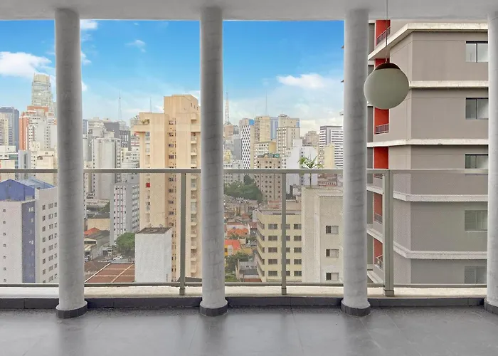 Apartamento Na Frei Caneca Proximo Ao Shopping Com Coworking E Piscina